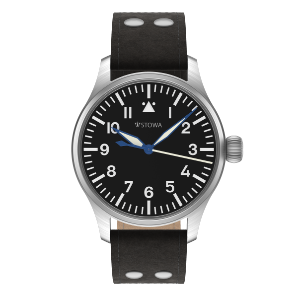 Flieger Classic 36 automatic top grade with logo without date pilot strap old style black