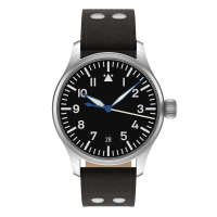 Flieger Classic 36 handwound top grade without logo with date pilot strap old style black