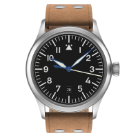 Flieger Classic Sport automatic top grade  with date pilot strap old style brown