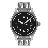 Flieger Verus 40 automatic top grade without logo without logo Milanaise metal strap