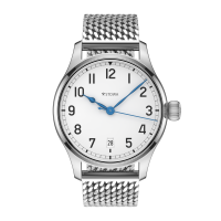 Marine Classic 36 arabic handwound top grade with date Milanaise metal strap