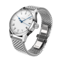 Marine Classic 36 roman automatic basic without date Milanaise metal strap