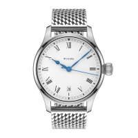 Marine Classic 36 roman handwound top grade with date Milanaise metal strap