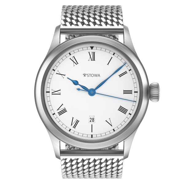 Marine Classic Sport roman automatic basic with date Milanaise metal strap