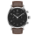 Chronograph 1938 black polished croco strap brown
