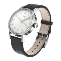Partitio Classic white automatic basic leather strap black (hand stitched)