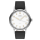 Partitio Classic white automatic basic leather strap black (hand stitched)