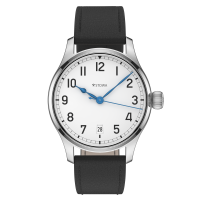 Marine Classic 36 arabic handwound top grade with date leather strap black (hand stitched)