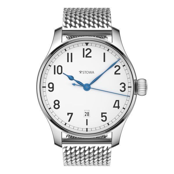 Marine Classic 40 arabic automatic basic with date Milanaise metal strap