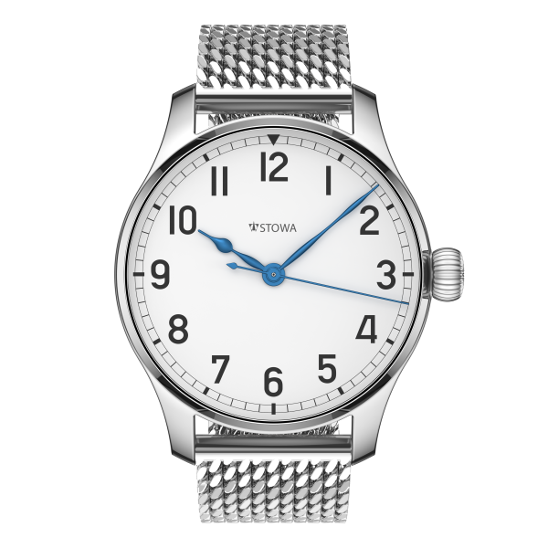 Marine Classic 40 arabic handwound top grade without date Milanaise metal strap