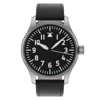 Flieger Verus 40 automatic basic without logo without logo pilot strap without rivets