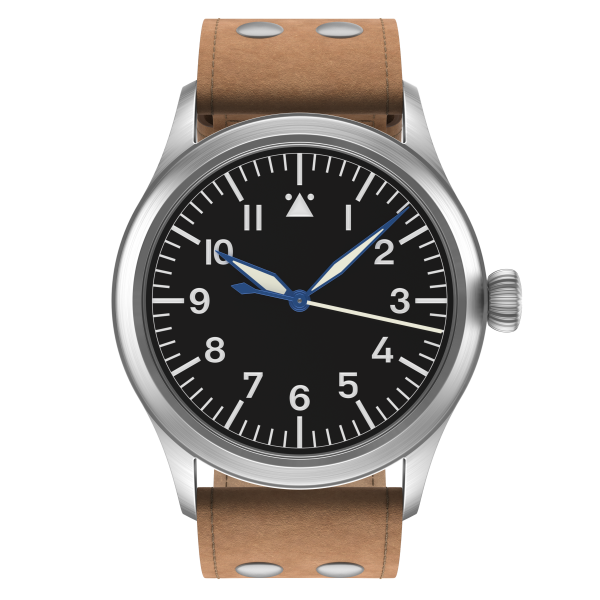 Flieger Classic Sport automatic top grade  without date pilot strap old style brown