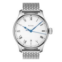 Marine Classic 40 roman handwound top grade with date Milanaise metal strap